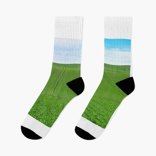 Item preview, Plowed and green wheat fields,Moravia rolling hills,landscape, Chech Republic designed and sold by goceris.