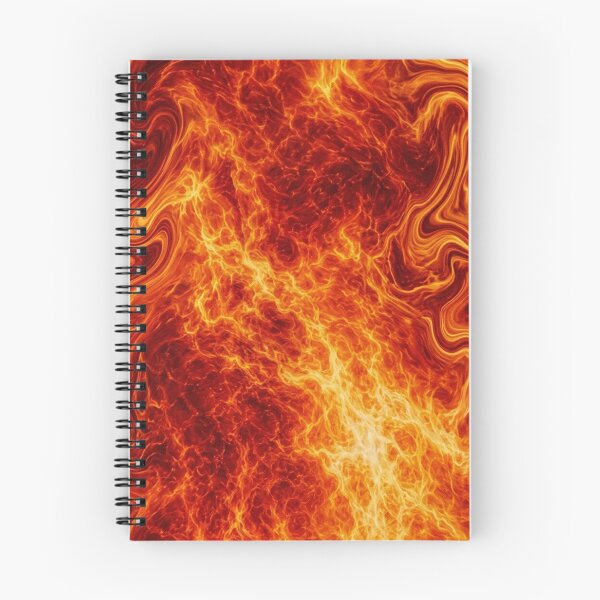 Item preview, Molten Lava Fire Swirl Abstract Pattern designed and sold by WitchyBotanicaArt.
