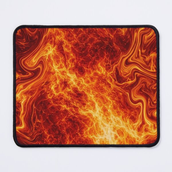 Item preview, Molten Lava Fire Swirl Abstract Pattern designed and sold by WitchyBotanicaArt.
