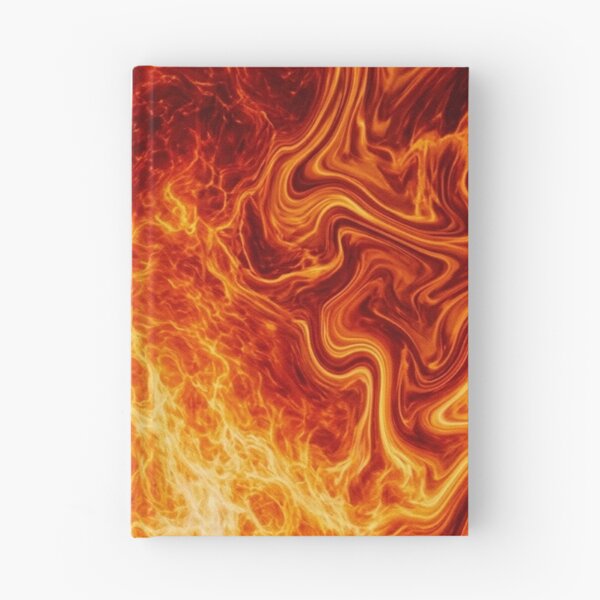 Item preview, Molten Lava Fire Swirl Abstract Pattern designed and sold by WitchyBotanicaArt.