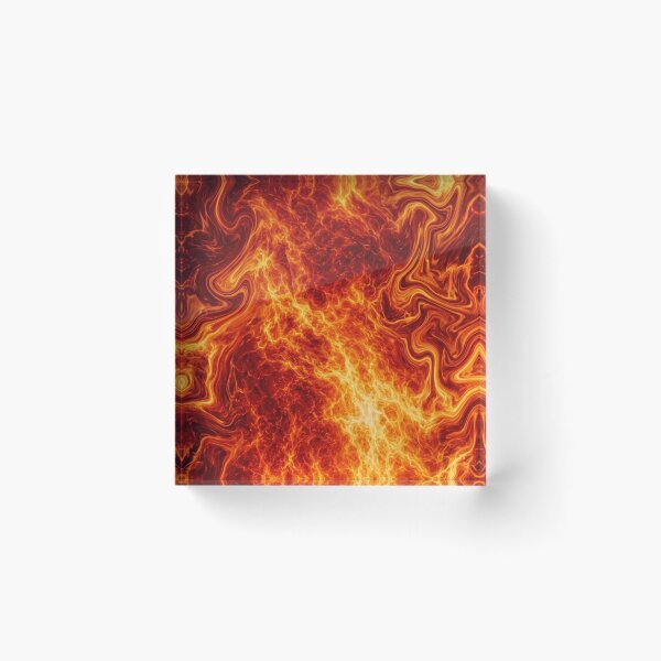 Item preview, Molten Lava Fire Swirl Abstract Pattern designed and sold by WitchyBotanicaArt.