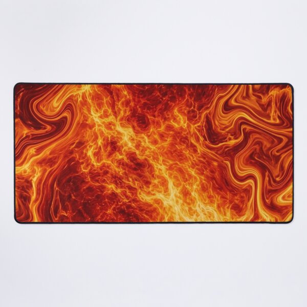 Item preview, Molten Lava Fire Swirl Abstract Pattern designed and sold by WitchyBotanicaArt.