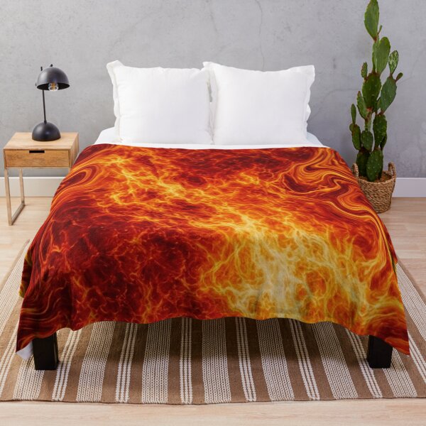 Item preview, Molten Lava Fire Swirl Abstract Pattern designed and sold by WitchyBotanicaArt.