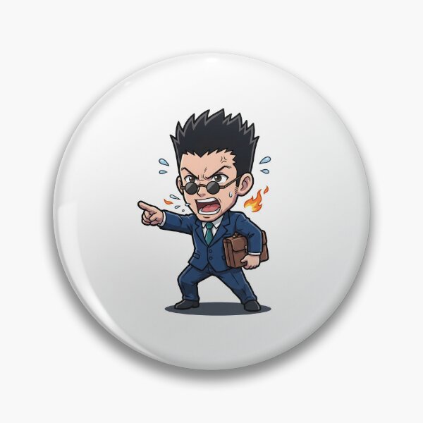 Item preview, Chibi Businessman Secret Agent - Navy Suit Round Glasses Art designed and sold by lamiarte.