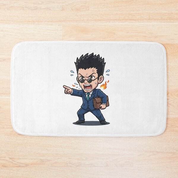 Item preview, Chibi Businessman Secret Agent - Navy Suit Round Glasses Art designed and sold by lamiarte.