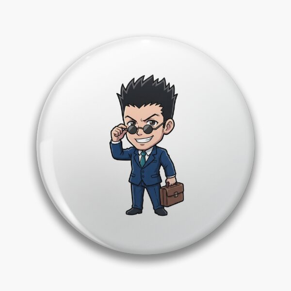 Item preview, Chibi Businessman Secret Agent - Navy Suit Round Glasses Art designed and sold by lamiarte.