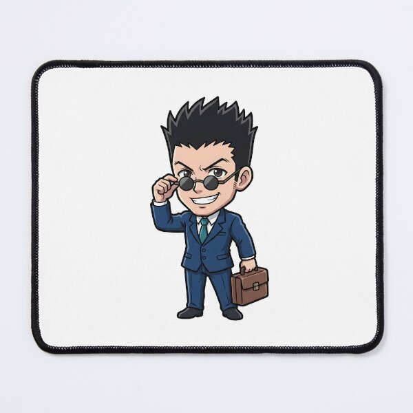 Item preview, Chibi Businessman Secret Agent - Navy Suit Round Glasses Art designed and sold by lamiarte.