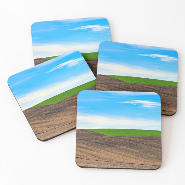 Item preview, Plowed and green wheat fields,Moravia rolling hills,landscape at spring ,Chech Republic designed and sold by goceris.