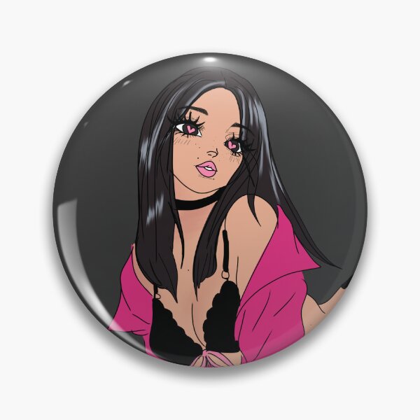 Item preview, Kawaii Anime Girl in Pink | Cute Heart Eyes Coquette Aesthetic Illustration designed and sold by joleyjl.