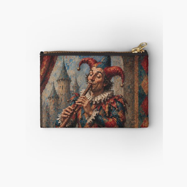Item preview, Court Jester playing the flute painting. designed and sold by GalleryKauffeld.