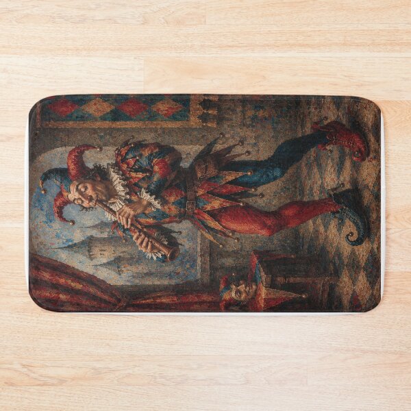 Item preview, Court Jester playing the flute painting. designed and sold by GalleryKauffeld.