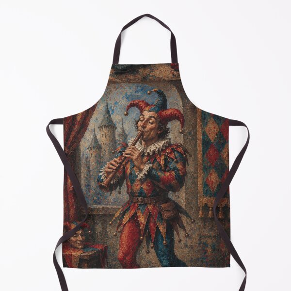 Item preview, Court Jester playing the flute painting. designed and sold by GalleryKauffeld.