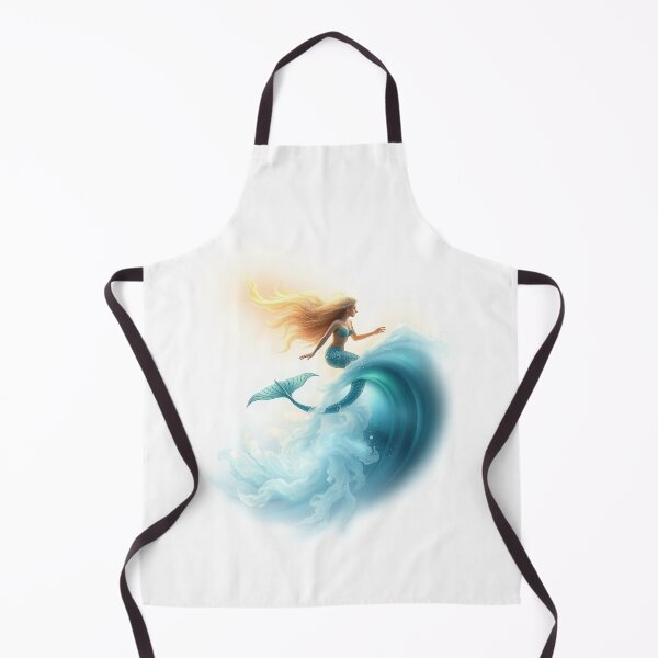 Item preview, A Mermaid Riding A Wave Of Glowing, Ethereal Energ designed and sold by QuirkThreadsCo.