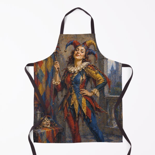 Item preview, Female Court Jester painting. designed and sold by GalleryKauffeld.