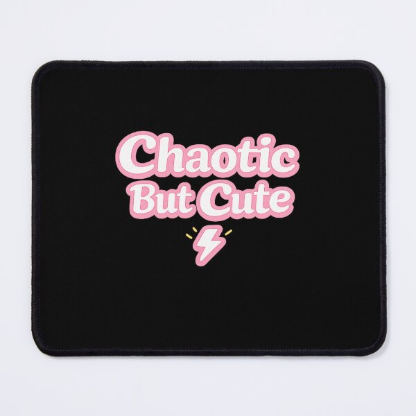 Item preview, Chaotic But Cute | Y2K Typography T-Shirt Design designed and sold by rigelcreation.