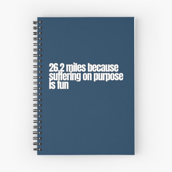 Item preview, 26.2 Miles Because Suffering on Purpose Is Fun – Funny Marathon Quote designed and sold by hhells.