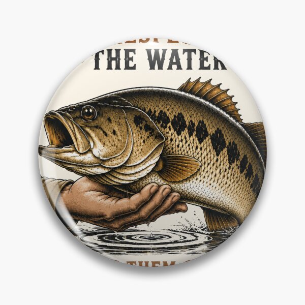 Item preview, Catch and Release Respect the Water Let Them Grow Funny Bass Fishing T-Shirt designed and sold by TeeVerse27.