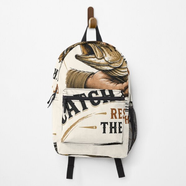 Item preview, Catch and Release Respect the Water Let Them Grow Funny Bass Fishing T-Shirt designed and sold by TeeVerse27.