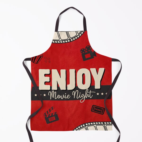 Item preview, Enjoy Movie Night Retro Cinema Popcorn Film Lover Vintage Graphic T-Shirt Sticker designed and sold by BlumeArt.