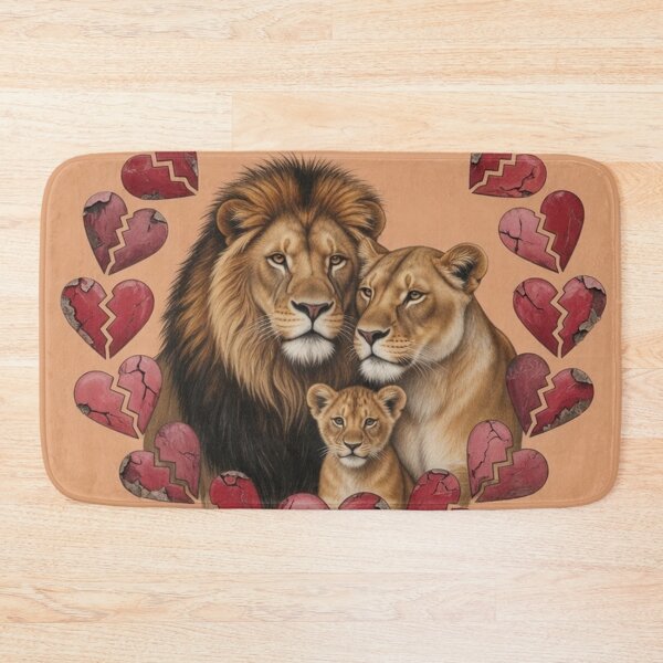 Item preview, Save Us Not Many Of Us Left Lion Family Wildlife Conservation Design designed and sold by Pioneer Spirit Market.
