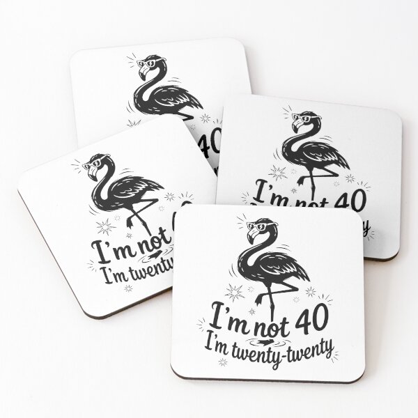 Item preview, Im Not 40 Im Twenty Twenty Funny Flamingo  designed and sold by AsturShop.