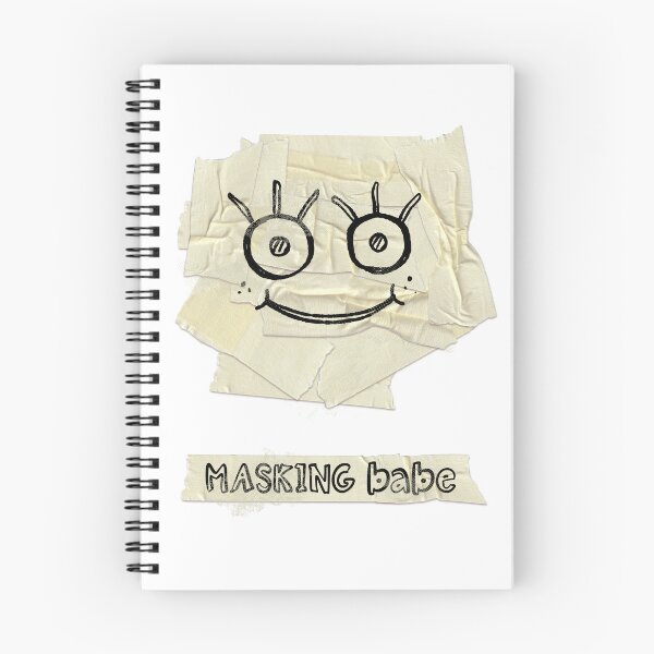 Item preview, Funny Masking Shirt Masking Babe Funny Tape Face Big Eyes Anxiety Girl Chronic Illness Humor Mental Health Sarcasm Spoonie Life designed and sold by RealLifeMerchies.