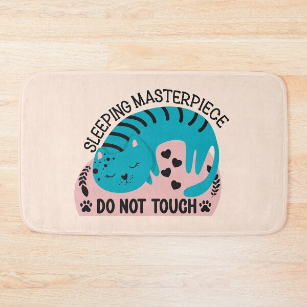 Item preview, Sleeping Masterpiece Do Not Touch - Funny Lazy Kawaii Cat designed and sold by the-Z3nith.