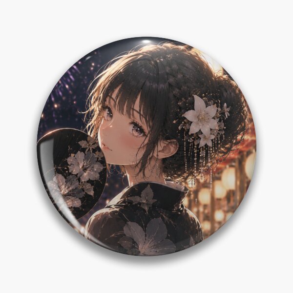 Item preview, Black Yukata Lady designed and sold by Japanese Vibes.