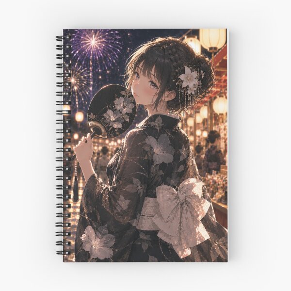Item preview, Black Yukata Lady designed and sold by Japanese Vibes.