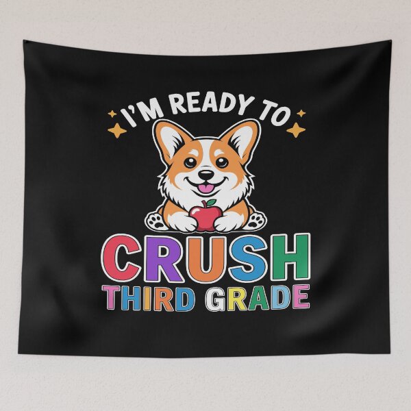 Item preview, Listos para arrasar en el Día de la Escuela del Perro Corgi de Tercer Grado designed and sold by mareix.