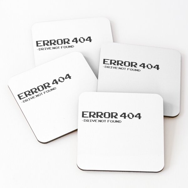Item preview, Error 404 Drive Not Found - Funny Programmer Humor designed and sold by deag1e ⭐⭐⭐⭐⭐.