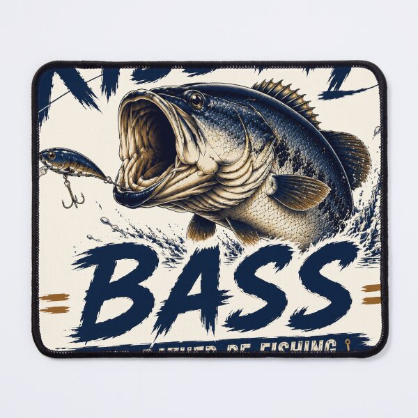 Item preview, Kiss My Bass I'd Rather Be Fishing Funny Bass Fishing T-Shirt designed and sold by TeeVerse27.