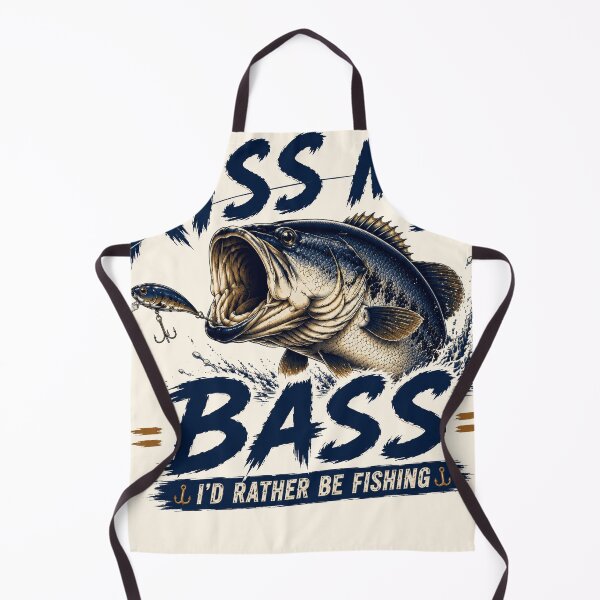 Item preview, Kiss My Bass I'd Rather Be Fishing Funny Bass Fishing T-Shirt designed and sold by TeeVerse27.