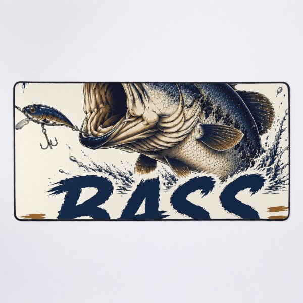 Item preview, Kiss My Bass I'd Rather Be Fishing Funny Bass Fishing T-Shirt designed and sold by TeeVerse27.