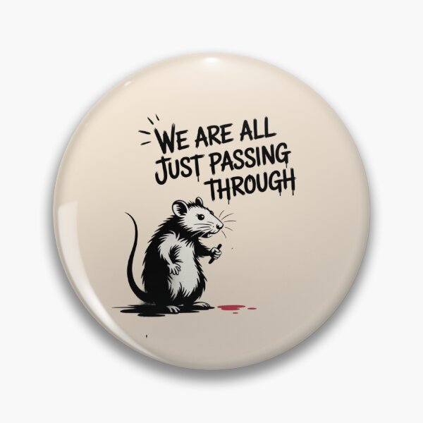 Item preview, Banksy Rat - We are all just passing through designed and sold by 123ks.