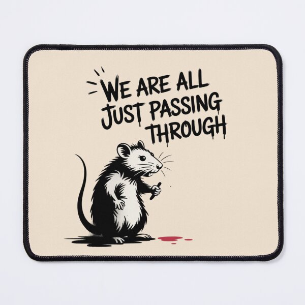 Item preview, Banksy Rat - We are all just passing through designed and sold by 123ks.