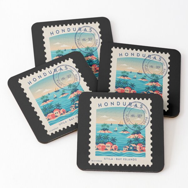 Item preview, Utila Honduras Bay Islands Caribbean Postage Stamp Sticker designed and sold by stickercuffs.
