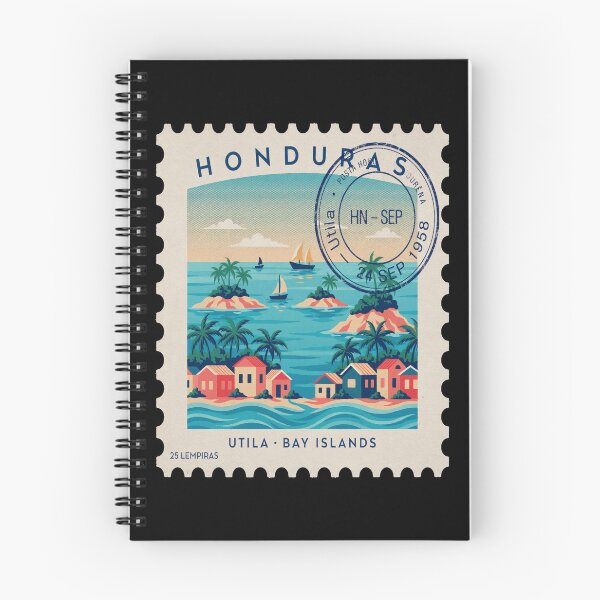 Item preview, Utila Honduras Bay Islands Caribbean Postage Stamp Sticker designed and sold by stickercuffs.