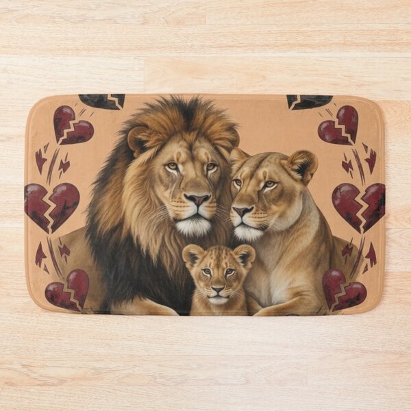 Item preview, Save Us Not Many Of Us Left Lion Family Wildlife Conservation Design designed and sold by Pioneer Spirit Market.