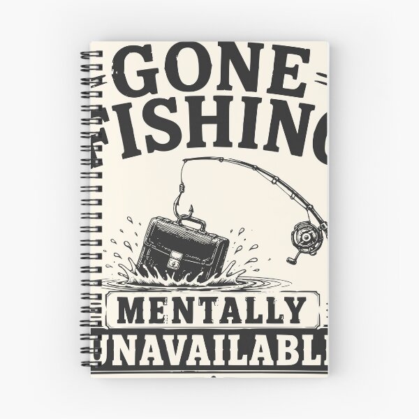 Item preview, Gone Fishing Mentally Unavailable Funny Fishing Quote T-Shirt designed and sold by TeeVerse27.