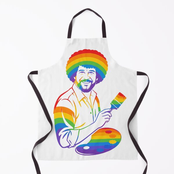Item preview, Rainbow Bob Ross | Happy Little Colors Artist Illustration designed and sold by pixiedustpaint.