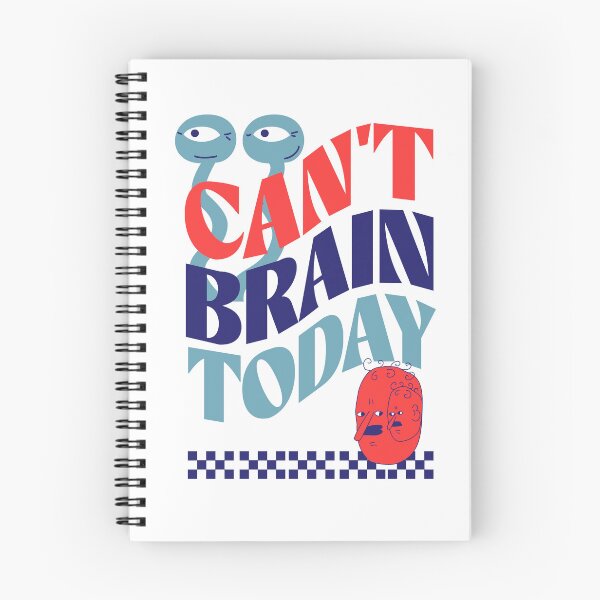 Item preview, Funny Chronic Illness Shirt Can’t Brain Today IIH & Neurospicy Humor in Retro Red and Blue Chronic Illness Humor Mental Health Sarcasm Spoonie Life  designed and sold by RealLifeMerchies.