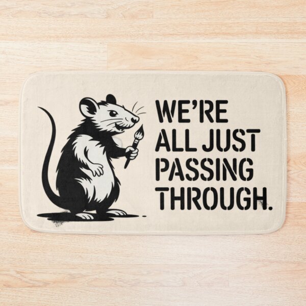 Item preview, Banksy Mouse - We are all just passing through designed and sold by 123ks.
