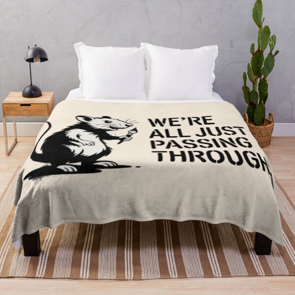 Item preview, Banksy Mouse - We are all just passing through designed and sold by 123ks.
