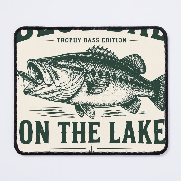 Item preview, Best Dad On The Lake Trophy Bass Edition Father's Day Fishing T-Shirt designed and sold by TeeVerse27.