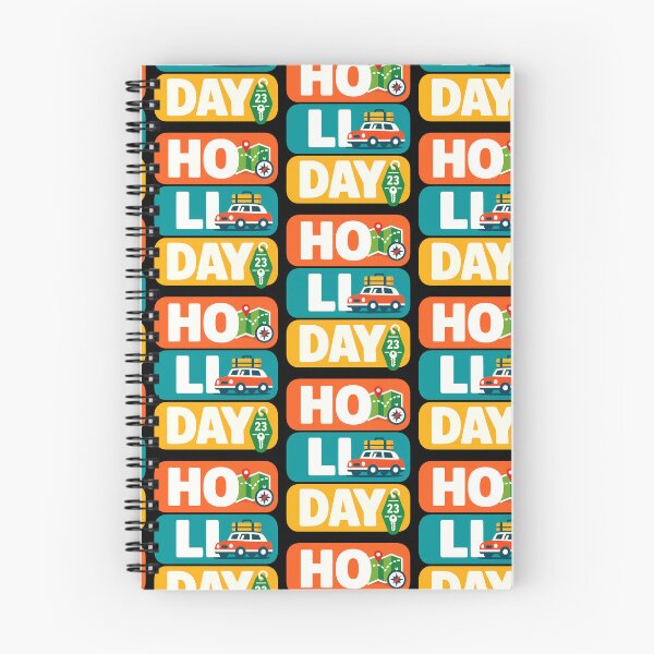 Item preview, HO LI DAY Road Trip Holiday Typography Design designed and sold by TeeTimeTreasure.
