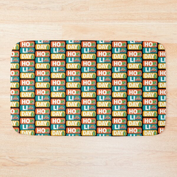 Item preview, HO LI DAY Road Trip Holiday Typography Design designed and sold by TeeTimeTreasure.