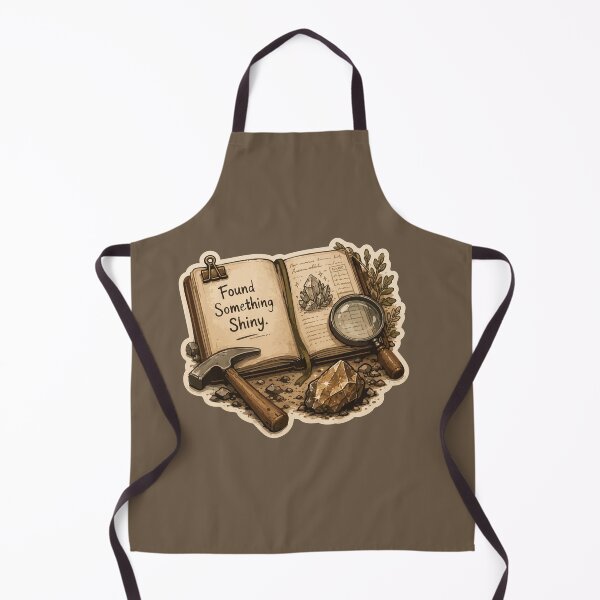 Item preview, Found Something Shiny Funny Rockhound Field Journal designed and sold by SimplePoDesign.