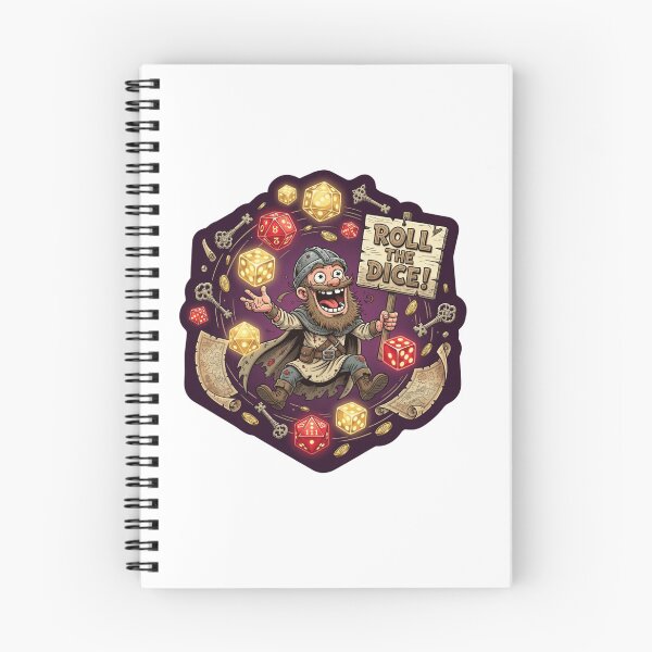 Item preview, Roll The Dice Funny Gaming Sticker designed and sold by Imaginarium of Chaos falcon88 .