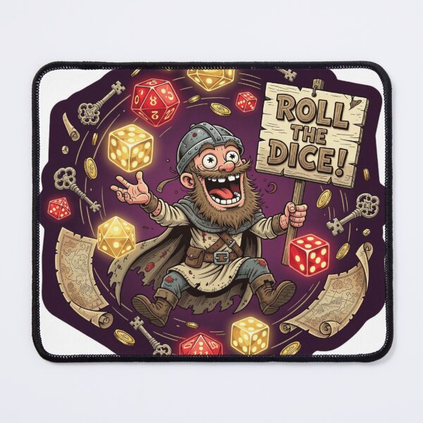 Item preview, Roll The Dice Funny Gaming Sticker designed and sold by Imaginarium of Chaos falcon88 .
